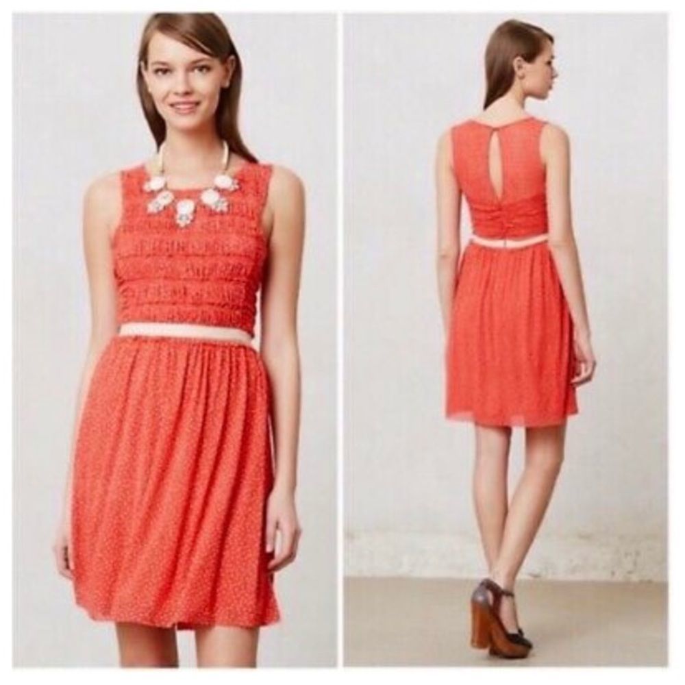 Postmark from Anthropologie polka dot dress medium